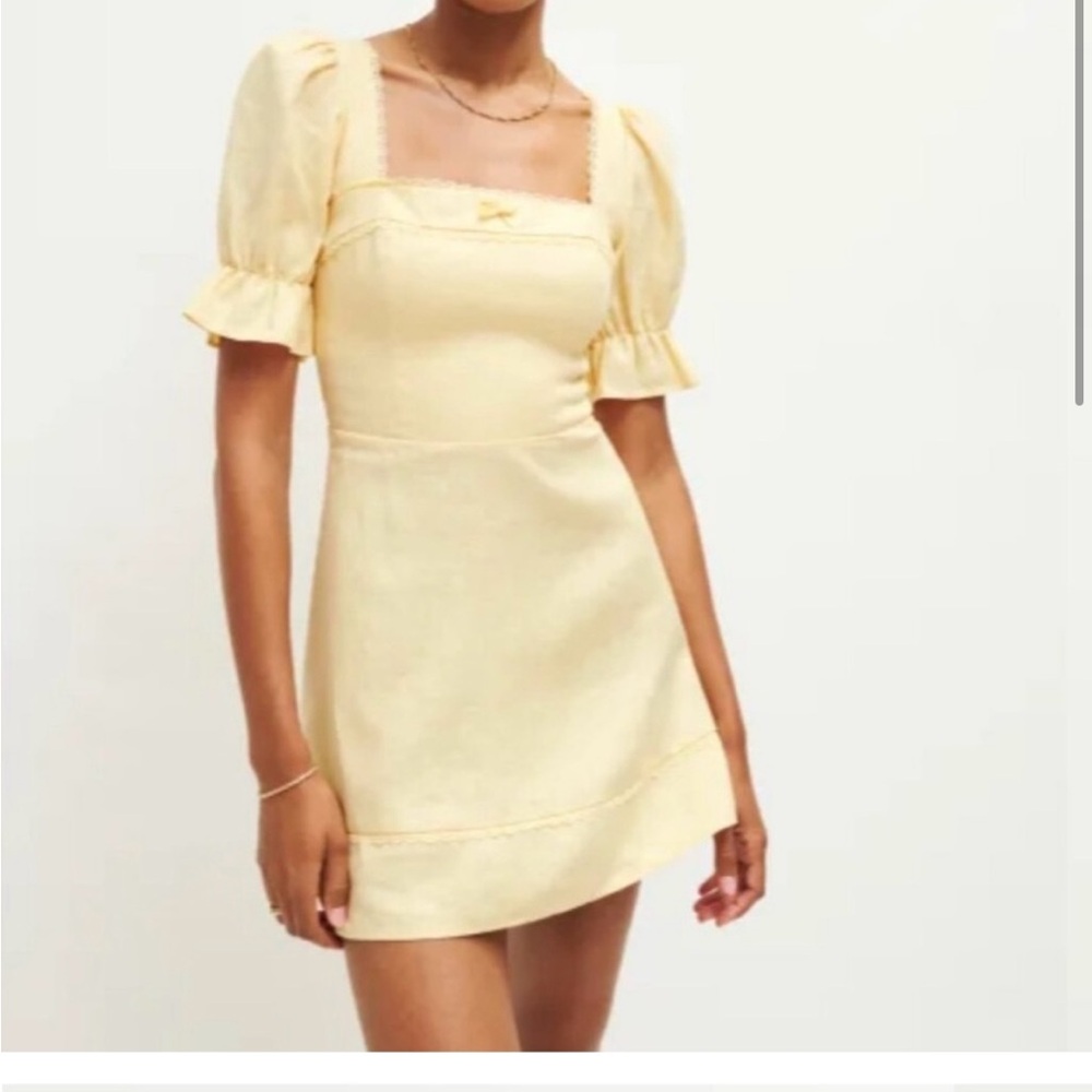 Reformation - Evianna Linen Dress - Size 0 NWOT